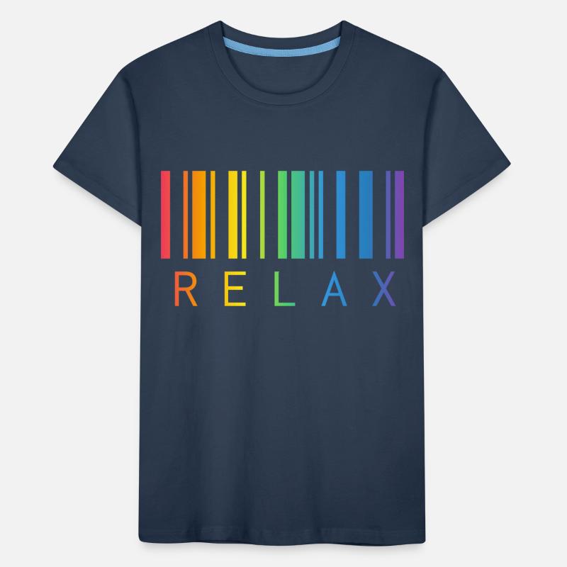 RELAX BARCODE STRICHCODE Kinder Premium Bio T-Shirt