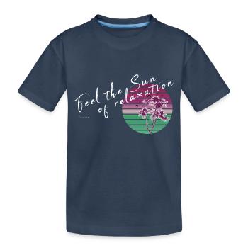 Sentez le soleil - T-shirt bio Premium Enfant - bleu marine - Devant