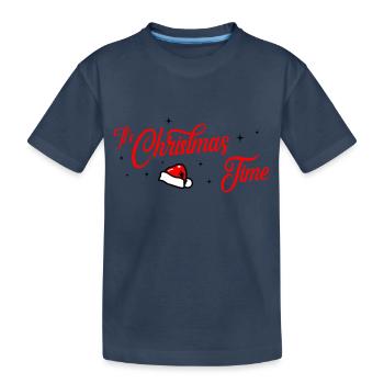 christmas time - Kinder Premium Bio T-Shirt - Navy - Vorne