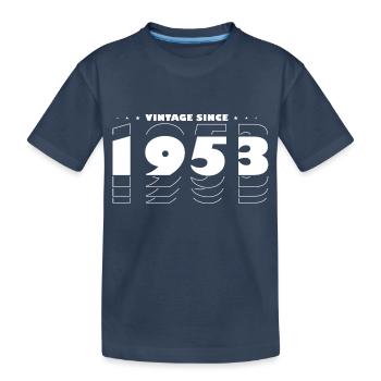 Vintage Bold Hommage à 1953 - Célébrer le 72ème - T-shirt bio Premium Enfant - bleu marine - Devant