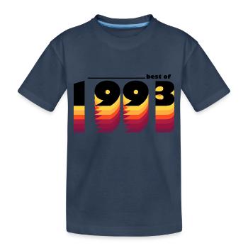 Vintage Bold Hommage à 1993 - Célébrer le 32ème - T-shirt bio Premium Enfant - bleu marine - Devant