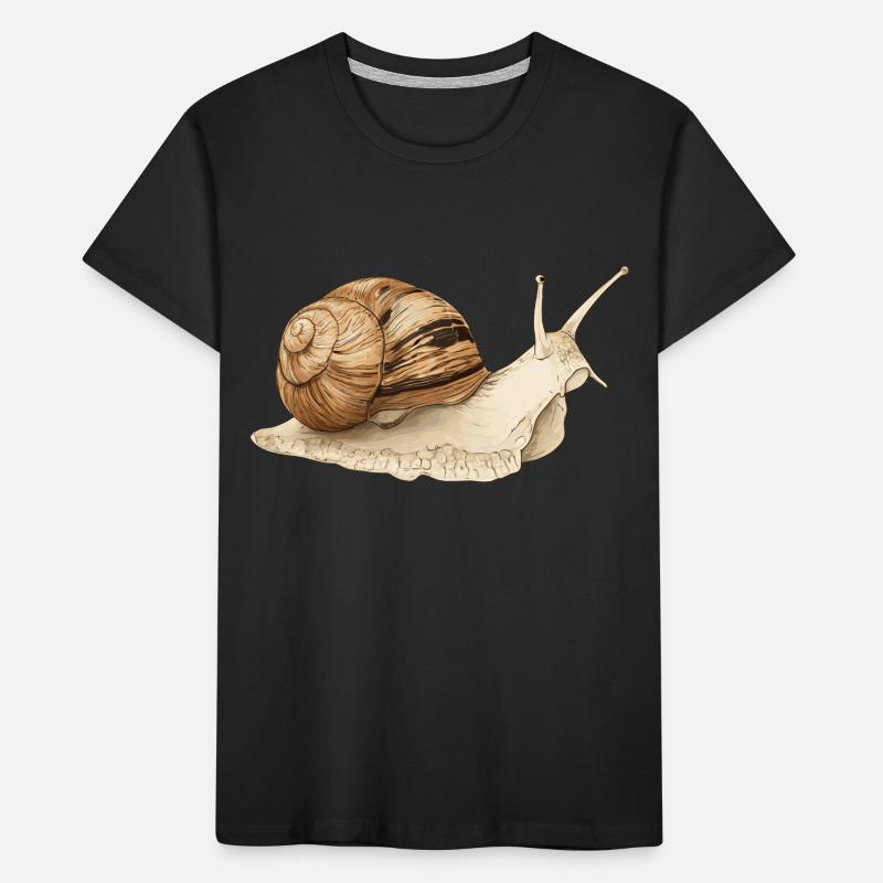 Schnecke Kinder Premium Bio T-Shirt
