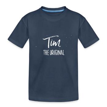 Tim - Kinder Premium Bio T-Shirt - Navy - Vorne