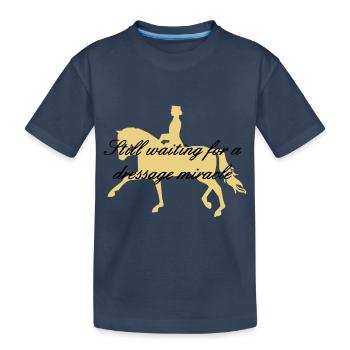 2541614 10437254 Dressur - Kinder Premium Bio T-Shirt - Navy - Vorne