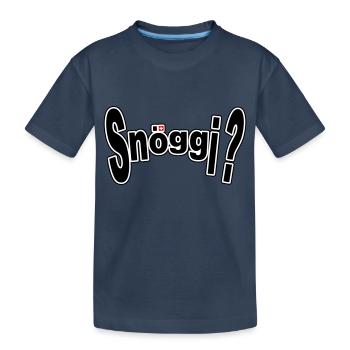 Snöggi? - Kids' Premium Organic T-Shirt - navy - Front
