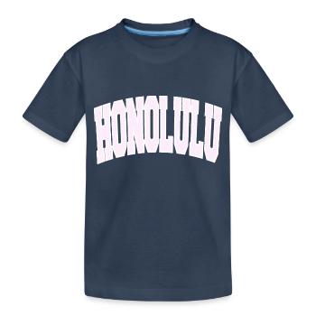 HONOLULU College - Kinder Premium Bio T-Shirt - Navy - Vorne