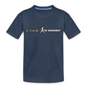 mieux fonctionner que le gouvernement - T-shirt bio Premium Enfant - bleu marine - Devant