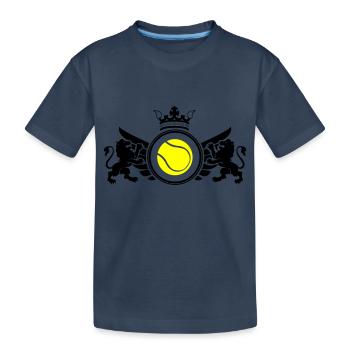 Emblème de tennis - T-shirt bio Premium Enfant - bleu marine - Devant