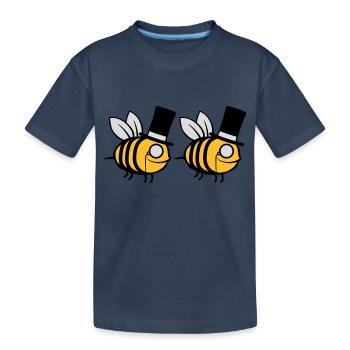 Team Cylinder Hat Bees - T-shirt bio Premium Enfant - bleu marine - Devant