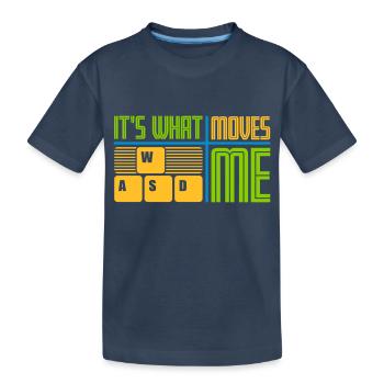 c’est ce qui m’émeut - T-shirt bio Premium Enfant - bleu marine - Devant