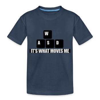 c’est ce qui m’émeut - T-shirt bio Premium Enfant - bleu marine - Devant