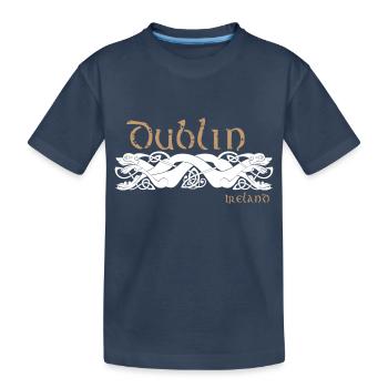 Dublin - Kinder Premium Bio T-Shirt - Navy - Vorne