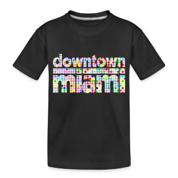 Downtown Miami Dots Style - T-shirt bio Premium Enfant - noir - Devant