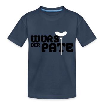 Der Wurstpate - Kinder Premium Bio T-Shirt - Navy - Vorne