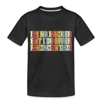 Anniversaire internet informatique - T-shirt bio Premium Enfant - noir - Devant