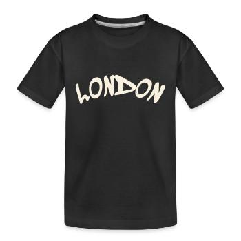 London - Great Britain - England - Kinder Premium Bio T-Shirt - Schwarz - Vorne