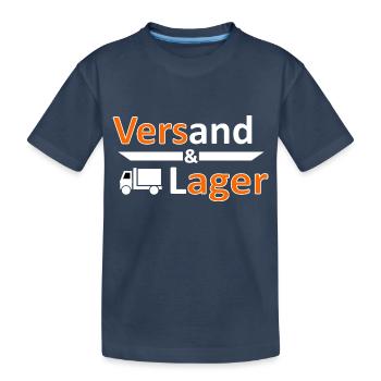 Versand und Lager - Versager-Arbeit Humor Vers.3 - Kinder Premium Bio T-Shirt - Navy - Vorne