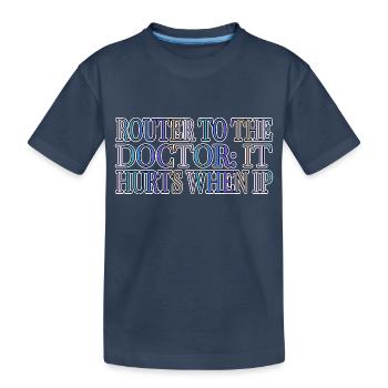 hacking white hat hacking information security - Kinder Premium Bio T-Shirt - Navy - Vorne