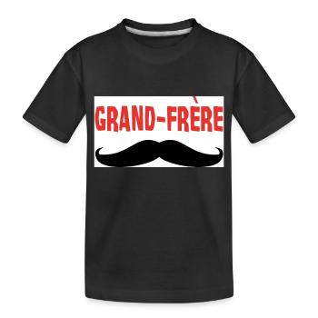 Grand Frère - T-shirt bio Premium Enfant - noir - Devant