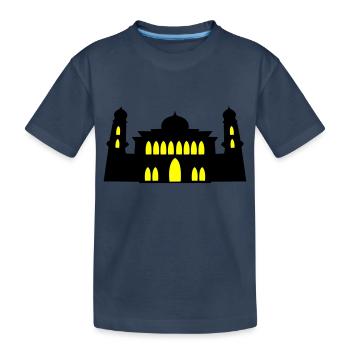 mosquée, silhouette - T-shirt bio Premium Enfant - bleu marine - Devant