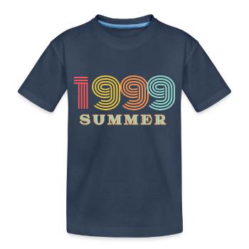 Summer 99 - Kinder Premium Bio T-Shirt - Navy - Vorne