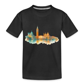 Venise (ville) - T-shirt bio Premium Enfant - noir - Devant