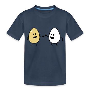 eggs - Kinder Premium Bio T-Shirt - Navy - Vorne