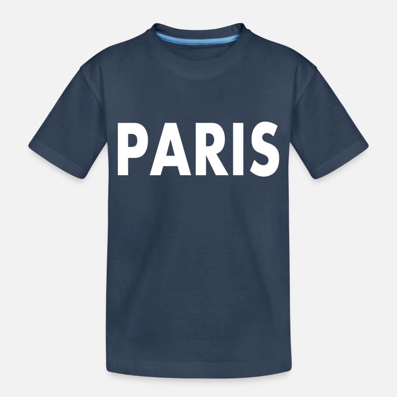 Paris - Kinder Premium Bio T-Shirt - Navy