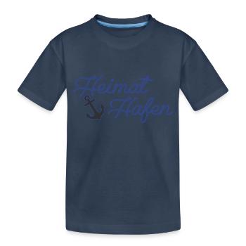 Heimat Hafen - Kinder Premium Bio T-Shirt - Navy - Vorne