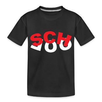 Minimalismus Schule - Kinder Premium Bio T-Shirt - Schwarz - Vorne