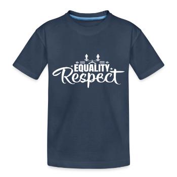 Equality Respect - Kids' Premium Organic T-Shirt - navy - Front