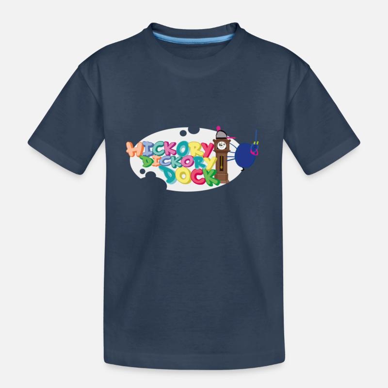 Hickory Dickory Dock - Kinder Premium Bio T-Shirt - Navy
