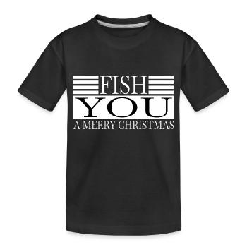 Dinosaur Fan Bébé Bateau de Pêche Bodybuilder Heureux - T-shirt bio Premium Enfant - noir - Devant