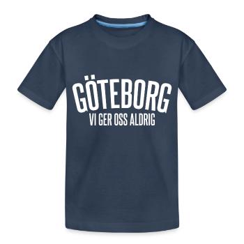 Göteborg Nous n’abandonnons jamais - T-shirt bio Premium Enfant - bleu marine - Devant