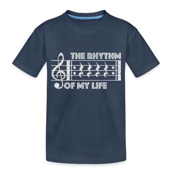 Le rythme de ma vie - Music Break Musician Shirt - T-shirt bio Premium Enfant - bleu marine - Devant