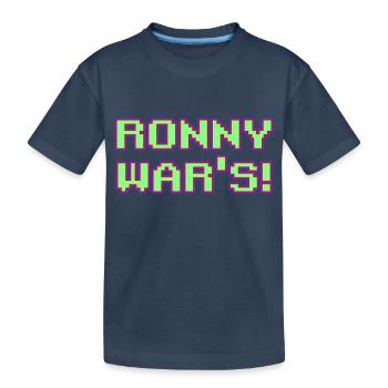 Ronny war s - Kinder Premium Bio T-Shirt - Navy - Vorne