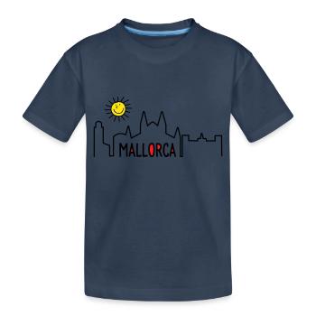 Mallorca in summer - Kids' Premium Organic T-Shirt - navy - Front