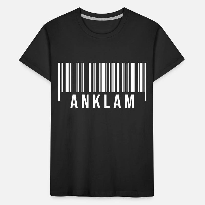 Anklam Strichcode Kinder Premium Bio T-Shirt