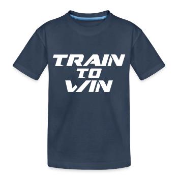 DES TRAINS POUR GAGNER - T-shirt bio Premium Enfant - bleu marine - Devant