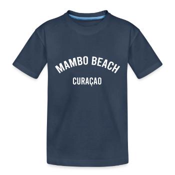 Mambo Beach - Curaçao - Caraïbes néerlandaises - Karibik - T-shirt bio Premium Enfant - bleu marine - Devant