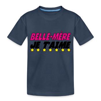 Madrastra, te amo - Camiseta orgánica premium niños - azul marino - delante