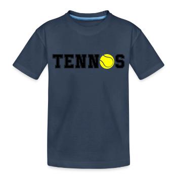 tennis - Kids' Premium Organic T-Shirt - navy - Front