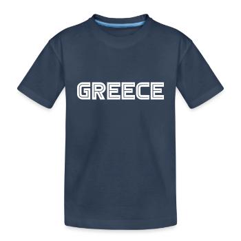Greece - Griechenland - Athens - Kids' Premium Organic T-Shirt - navy - Front