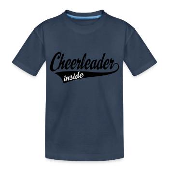 cheerleader - Kinder Premium Bio T-Shirt - Navy - Vorne