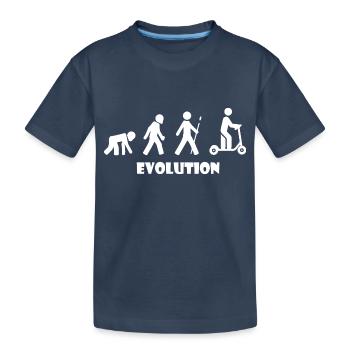 E-Scooter Roller Scooter - T-shirt bio Premium Enfant - bleu marine - Devant