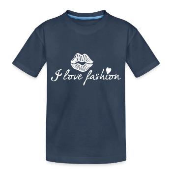 J’aime la mode - T-shirt bio Premium Enfant - bleu marine - Devant
