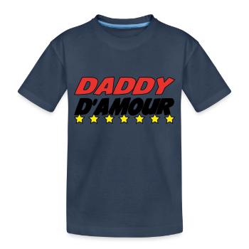 DADDY d'amour - T-shirt bio Premium Enfant - bleu marine - Devant
