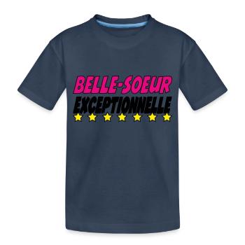 Belle Soeur exceptionnelle - T-shirt bio Premium Enfant - bleu marine - Devant