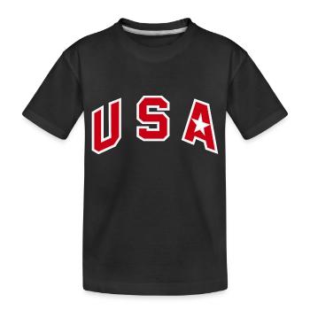 USA Redeem team - 2008 - Kids' Premium Organic T-Shirt - black - Front