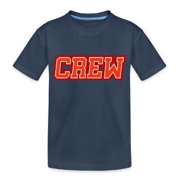 Crew - Kinder Premium Bio T-Shirt - Navy - Vorne